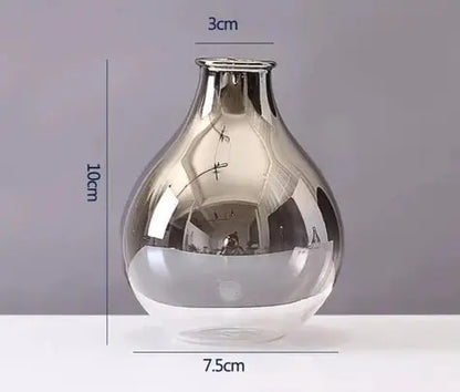 Modern Minimalist Glass Flower Vase for Home Decor