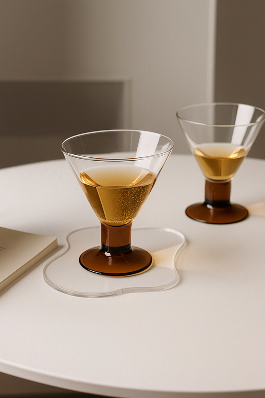 Vintage Crystal Cocktail Glass for Whisky & Wine Decor