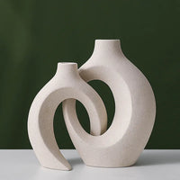 European Ceramic Vase Set - Minimalist Home Decor