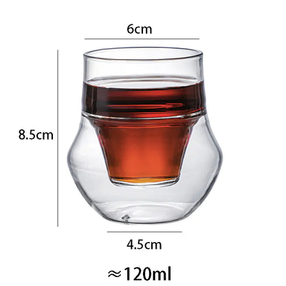 Double-layer Glass Cup Set for Espresso and Tea