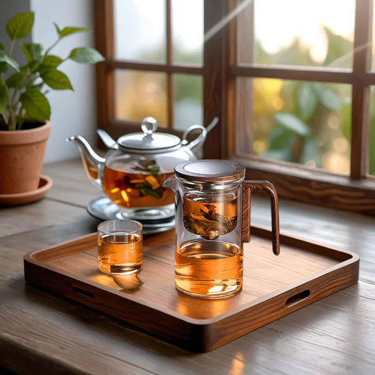Glass Infuser Teapot Set (520ml & 720ml)
