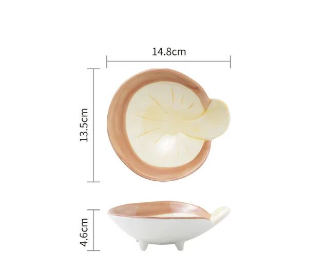 Cute Japanese Ceramic Snack Plates for Home Use