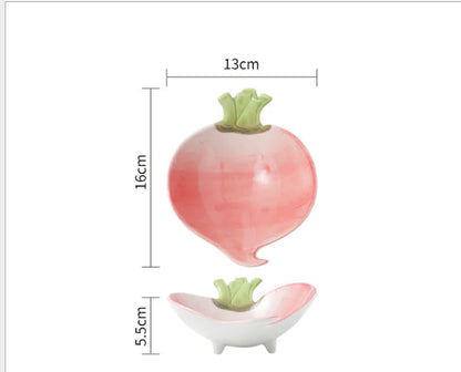 Cute Japanese Ceramic Snack Plates for Home Use