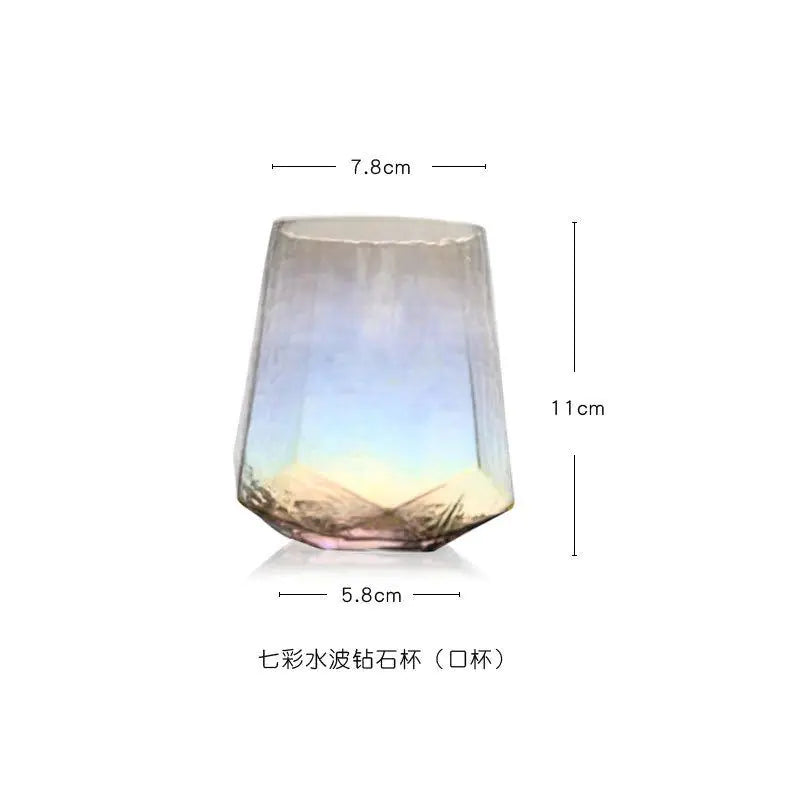 Nordic Vintage Hammered Glass Wine Goblet