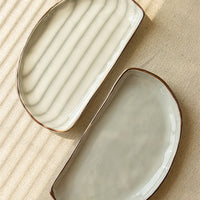 Minimalist Creative Ceramic Snack Platter for Home