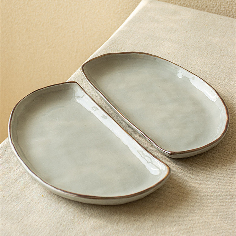 Minimalist Creative Ceramic Snack Platter for Home