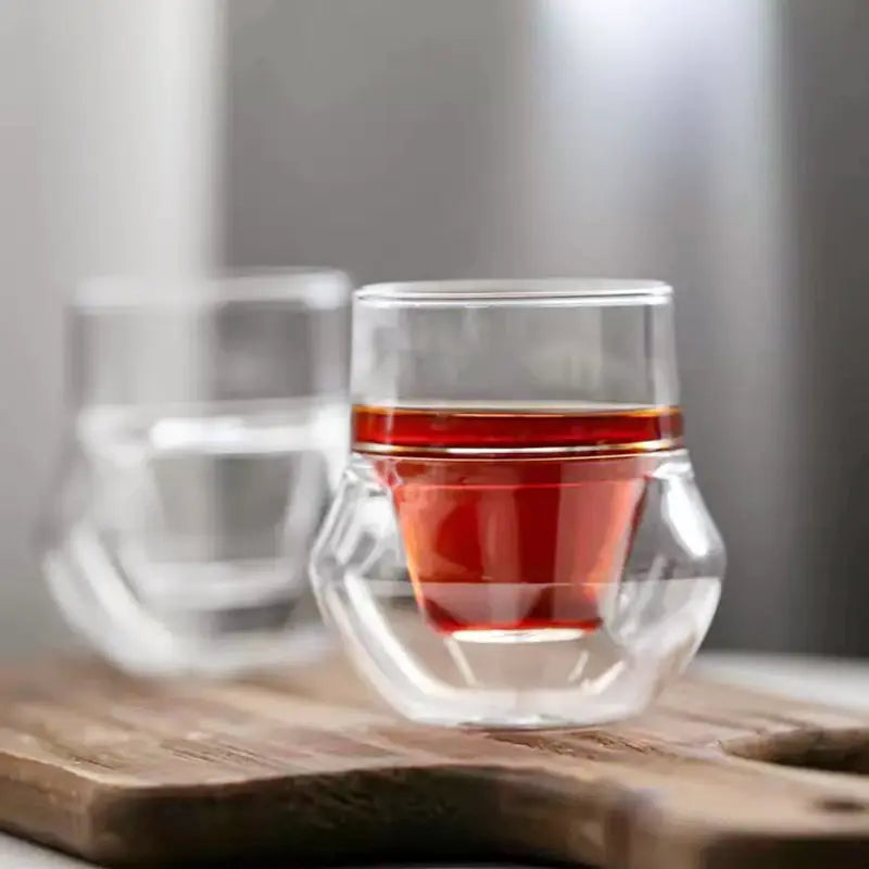 Double-layer Glass Cup Set for Espresso and Tea