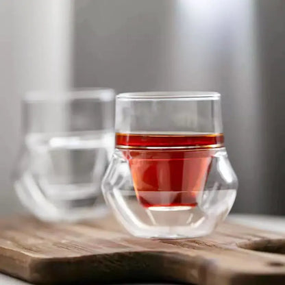 Double-layer Glass Cup Set for Espresso and Tea