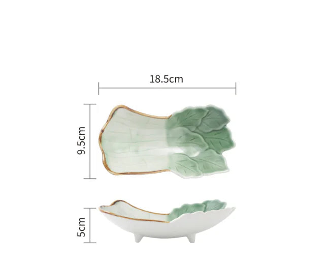 Cute Japanese Ceramic Snack Plates for Home Use