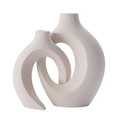 European Ceramic Vase Set - Minimalist Home Decor