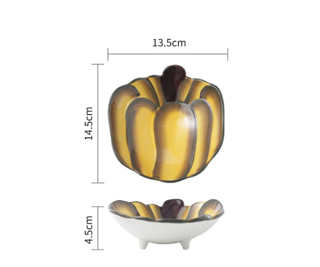 Cute Japanese Ceramic Snack Plates for Home Use